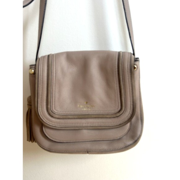 KATE SPADE Pratt Street Rianne Leather Crossbody Purse Bag W/Suede Blush Color - Picture 2 of 15